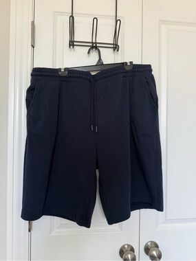 Men's Athletic Navy Drawstring Performance Shorts